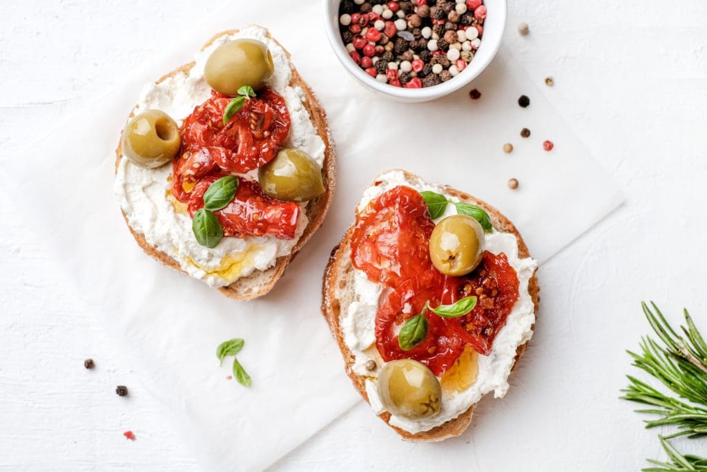 Bruschetta with Tomatoes and Kalamata Olives Chefs Club Kitchen